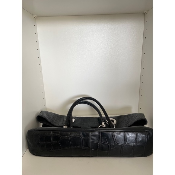 CYNTHIA Rowley Dark Blue Leather Tote - Picture 5 of 9